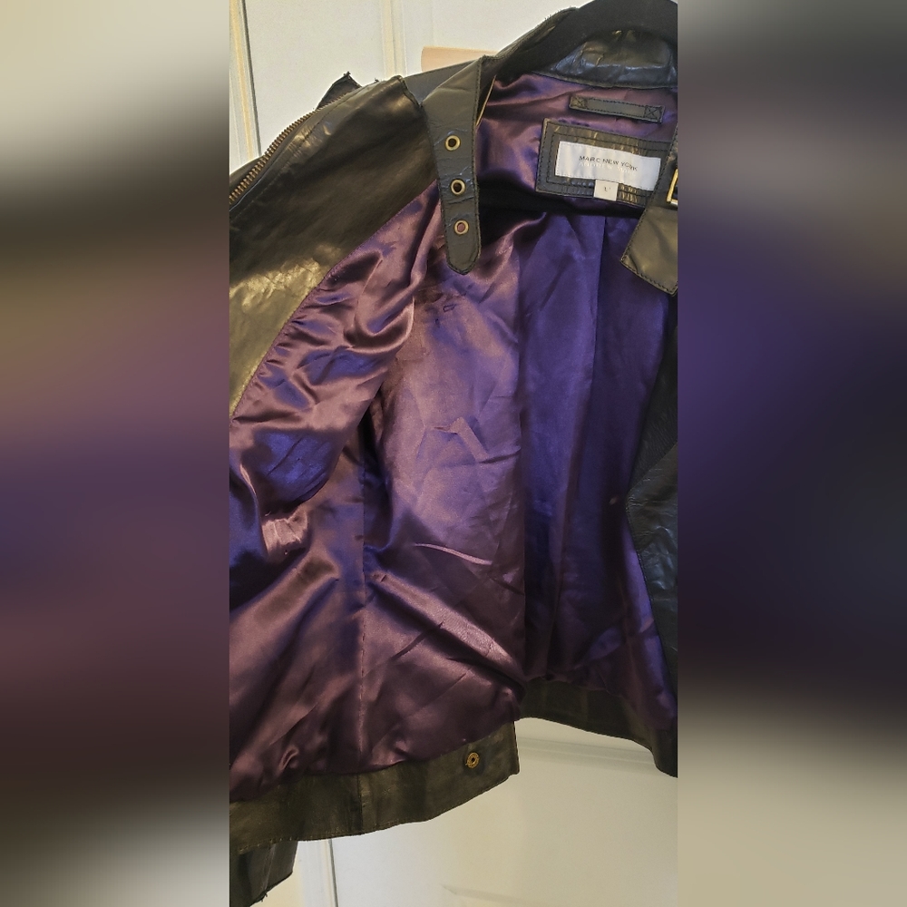 Marc New York Andrew Marc Leather Jacket - Picture 5 of 8